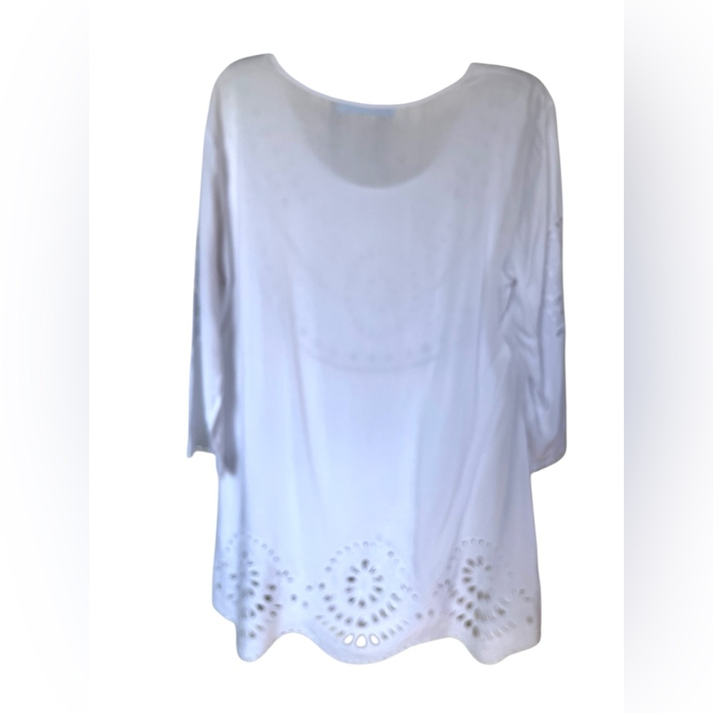 EUC Women’s Solitare Swim White Cover Up in Size Large. - Picture 6 of 8